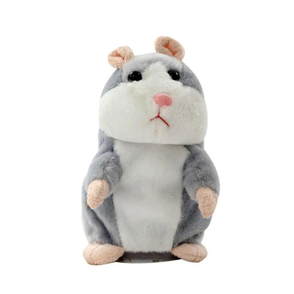 

15cm Christmas Talking Hamster Plush Toy Interactive Record For Children Plush Gift Toys Kids Hamster Sound Stuffed Christm N7M6