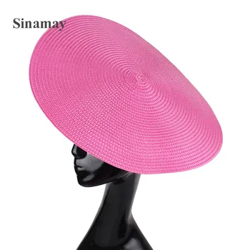 

Imitation straw fashion big 35 CM fascinator base for women wedding party fascinator hats DIY hair accessories ladies headwear