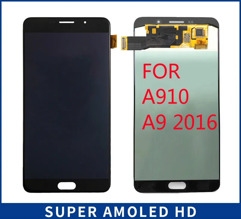 

Perfect quality Super AMOLED For SAMSUNG GALAXY A9100 LCD A9 Pro 2016 A910F Display Touch Screen Digitizer Assembly A910 LCD