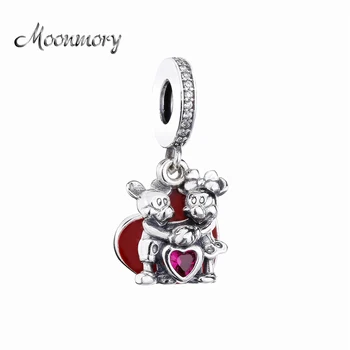 

2020 Authentic Popular 925 Sterling Silver Women And Men With Love Charm DIY Jewelry Fits Famous Brand Bracelet DIY Jewelry