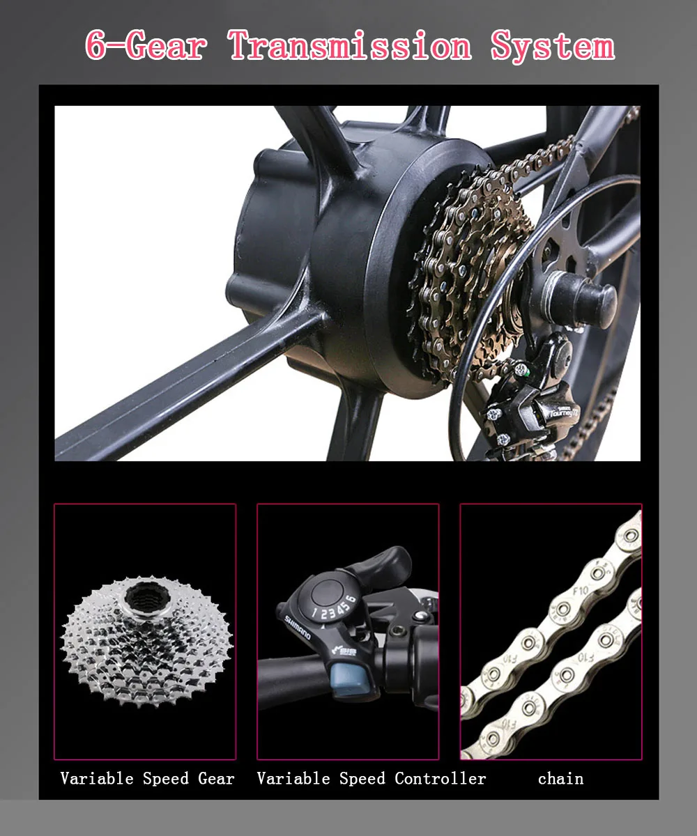 Top Mountain bike price electric fat bike 26 inch 48v 10ah power lithium battery 4.0 bicycle fat tire aluminum alloy e bike 7