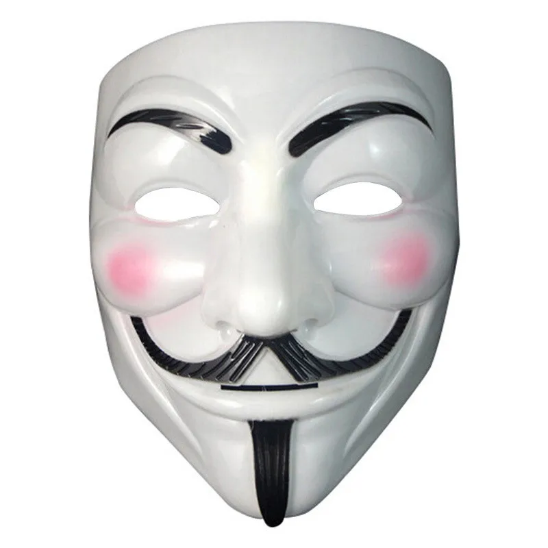 Anonymous Hacker Vendetta Guy Fawkes маски маскарадное платье аксессуары для взрослых Хэллоуин Необычные платья для косплея V вендетта маска