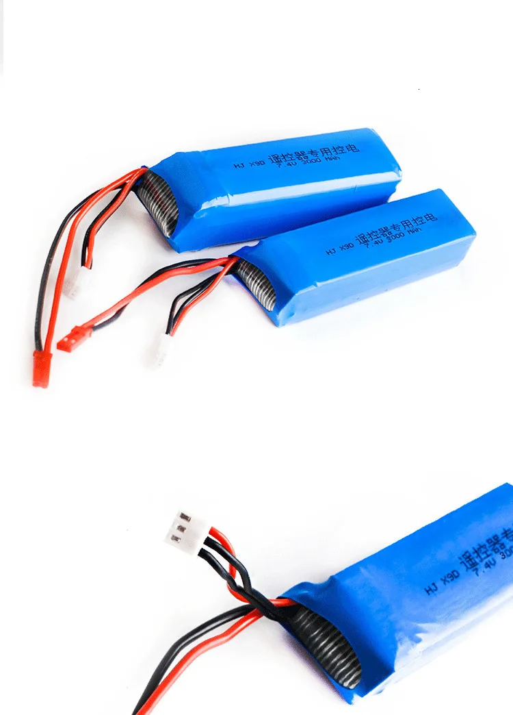 Обновленная аккумуляторная батарея Lipo 3000mAh 7,4 V для передатчика Frsky Taranis X9D Plus 2S 7,4 V Lipo аксессуары для игрушек 1 шт