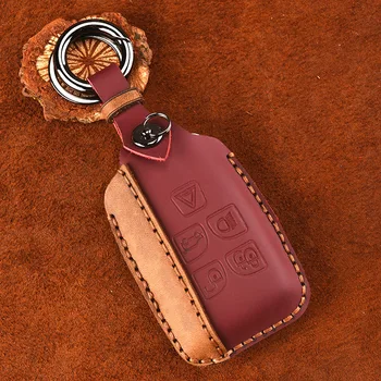 

Leather Key Case Shell New CarKey Cover Set For Land Rover Range Rover Sport Evoque Freelander2 For Jaguar XF XJ XJL XE C-X16