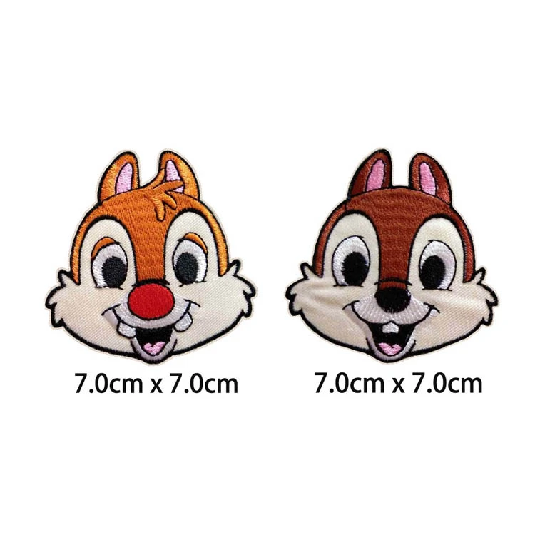 cartoon character two chipmunk faces Embroidered Iron On Patch, chip and  dale animal kids jacket Clothing Accessories|Patches| - AliExpress