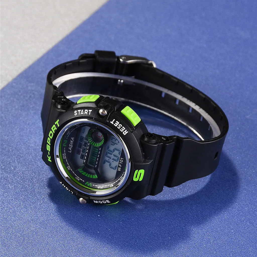 Детские часы для мальчиков цифровой светодиодный кварцевые спортивные наручные часы Силикон мужские спортивные часы Fsahion Relogio