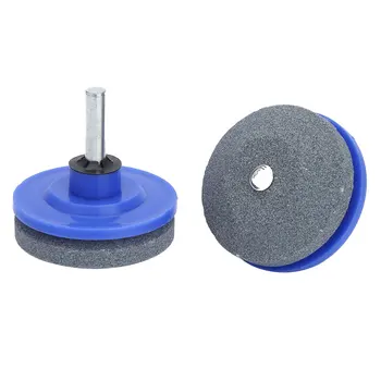 

2Pcs Lawnmower Blade Sharpeners Universal Rotary Lawn Mower Sharpen for Power Drill Hand Drill Garden Accessories Grinder Tools