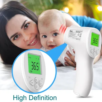 

2020 New Forehead Thermometer Gun Digital Body Temperature Measurement Non-Contact Infrared Forehead Thermometer Drop Shipping