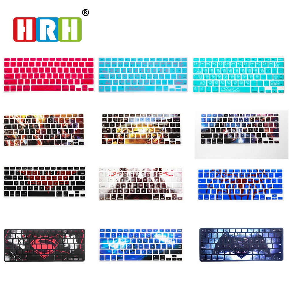 Чехол для клавиатуры HRH Hero силиконовая защитная пленка Macbook Pro 13 15 17 Air Retina Версия