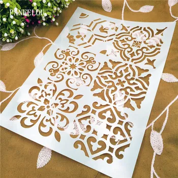 

Totem mold shield DIY cake scrapbook stencils hollow Embellishments printing lace ruler Valentine's Day