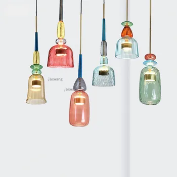 

Nordic Modern Restaurant Chandelier Lighting Europe Light Luxury Glass Pendant Lamp Lights Creative Hanging Lamps Light Fixtures