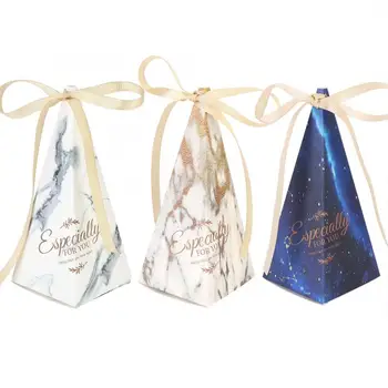 

Gift Boxes 50pcs Mini Triangular Candy Box Gift Bag for Weeding Birthday Party Favor jewelry gift box