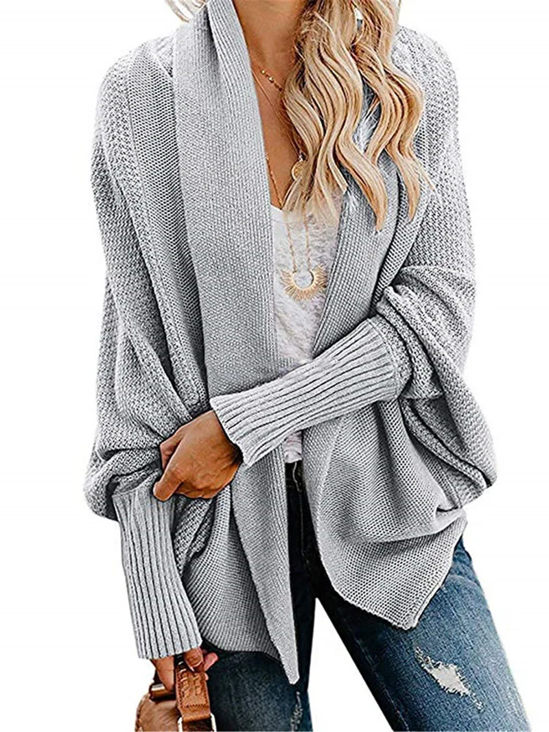 Autumn winter women cardigan jacket women 2019 long knitted sweater coat loose korean jumper ladies tops cardigan mujer DR895 (14)