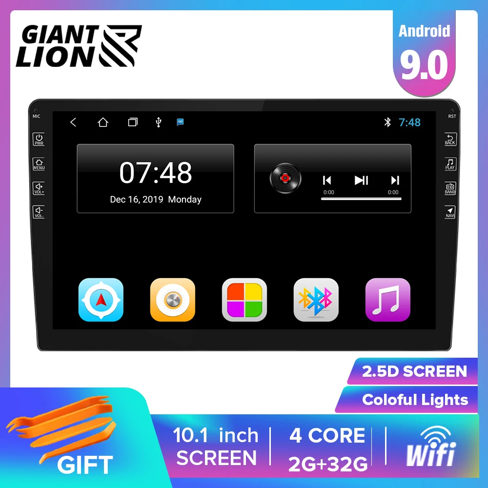 Магнитола 9 ''/10 1'' 2.5D Android 0 Универсальный 2Din GPS Navi Автомобильный