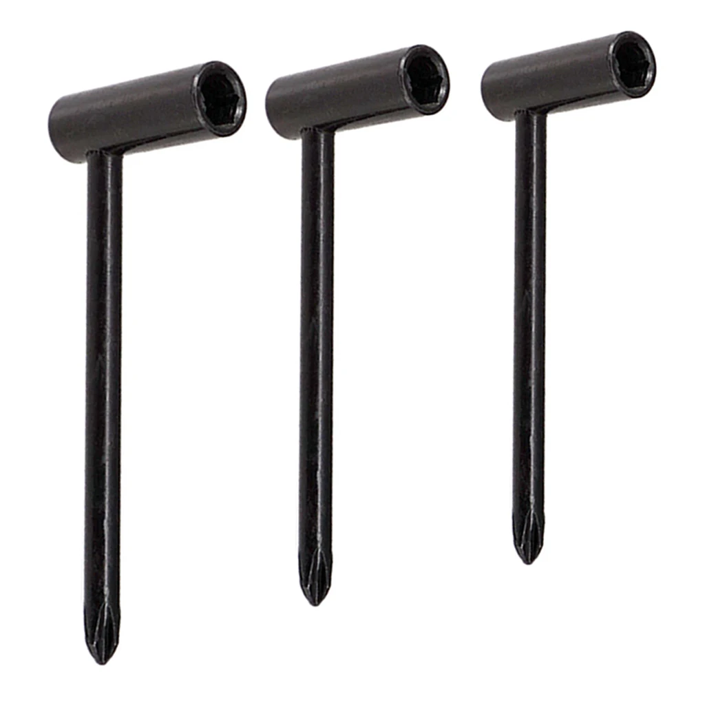 

3pcs Guitar Neck Adjustment Hexagonal Wrench for Guitar Repair Parts Black