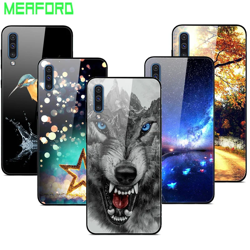 Tempered Glass Phone Case For Samsung Galaxy