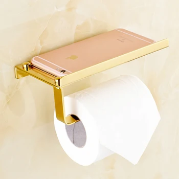 

Bathroom Paper Phone Holder Shelf Stainless Steel Toilet Paper Wall Mount Bathroom Accessories Kitchen Roll Paper Accessory