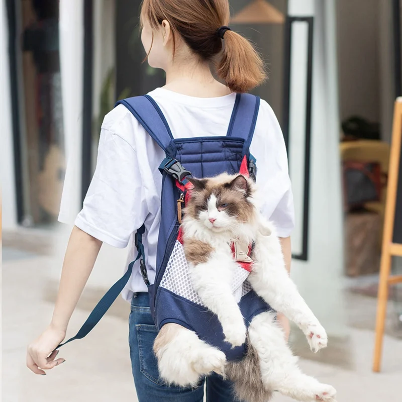 Для домашних собак и котов рюкзак слинг сетка Путешествия собака сумки с щенками плечо нагрудная сумка портативный