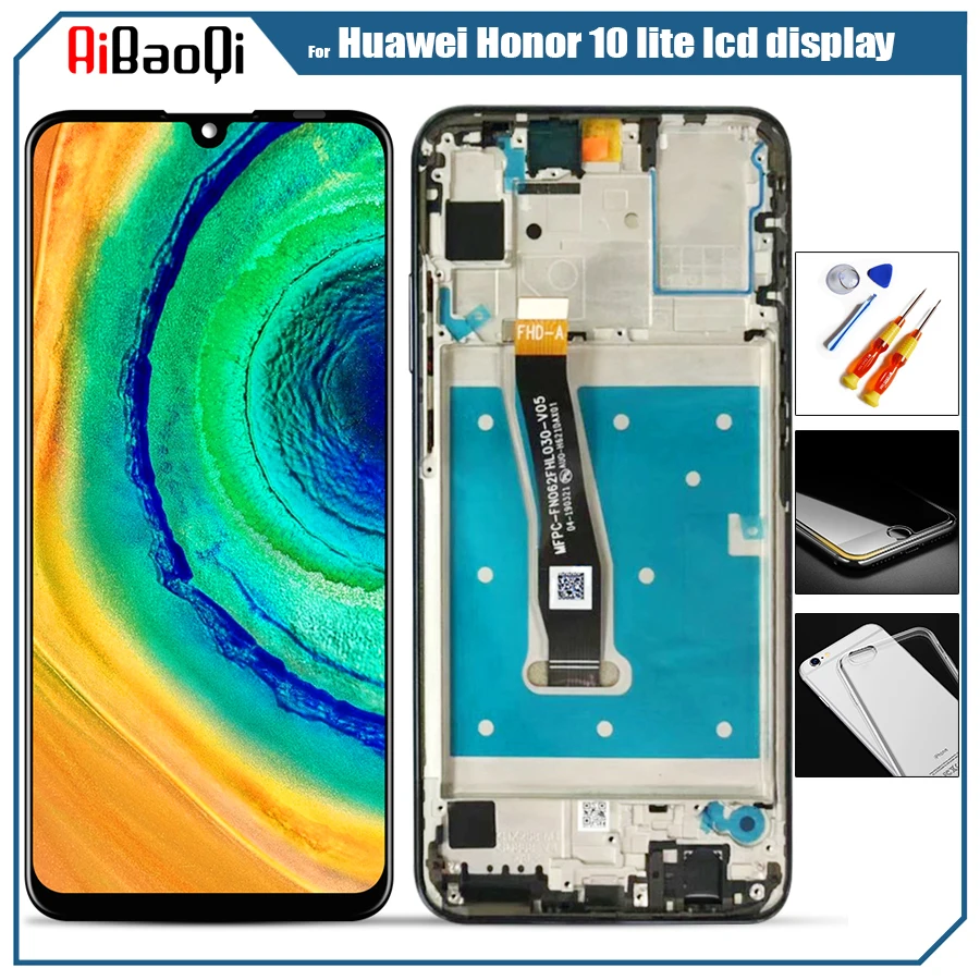 Оригинальный сенсорный экран 6 21 дюйма для Huawei honor 10 lite ЖК дисплей зеркальный