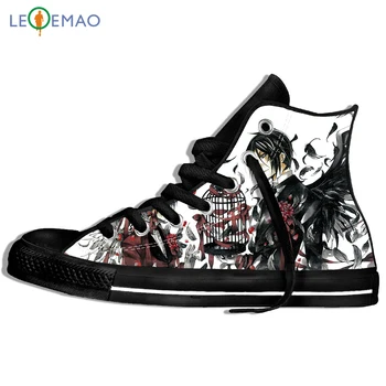 

Custom Logo Image Printing Sneakers Shoes Men Black Butler Plimsolls Able Canvas Canvas Breathable Zapatos De Mujer Outdoor