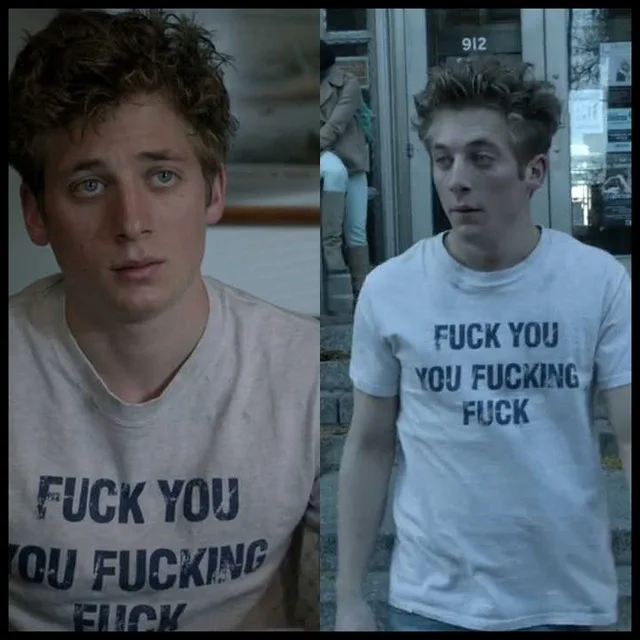 Cool Shameless Lip Jeremy Allen White Printed T-Shirt Men Women Summer Short Sleeve Swag Hip Hop Rap Funny O Neck Cotton T Shirt