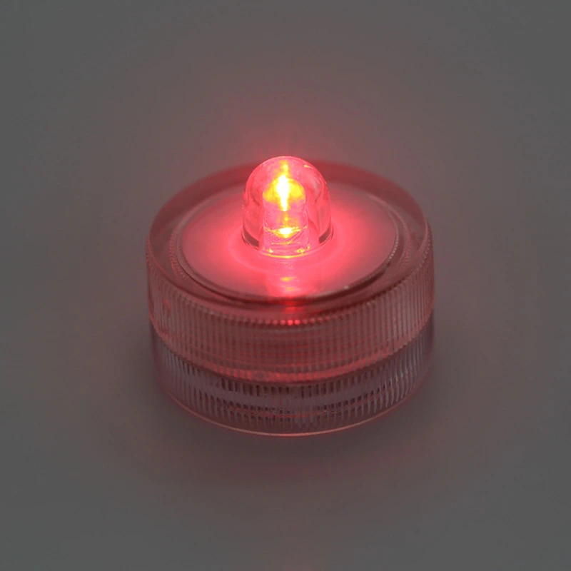 6 Waterproof  LED Lamp LED Aquarium Light Round Shaped Fish Tank Decoration Candle Lamp Plastic Submersible Lighting