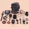 34mm Cylinder Piston Kit For Chinese 2500 25cc Fuel Oil Filter Hose Pipe Buffer Cap Seal Small Chainsaw 3