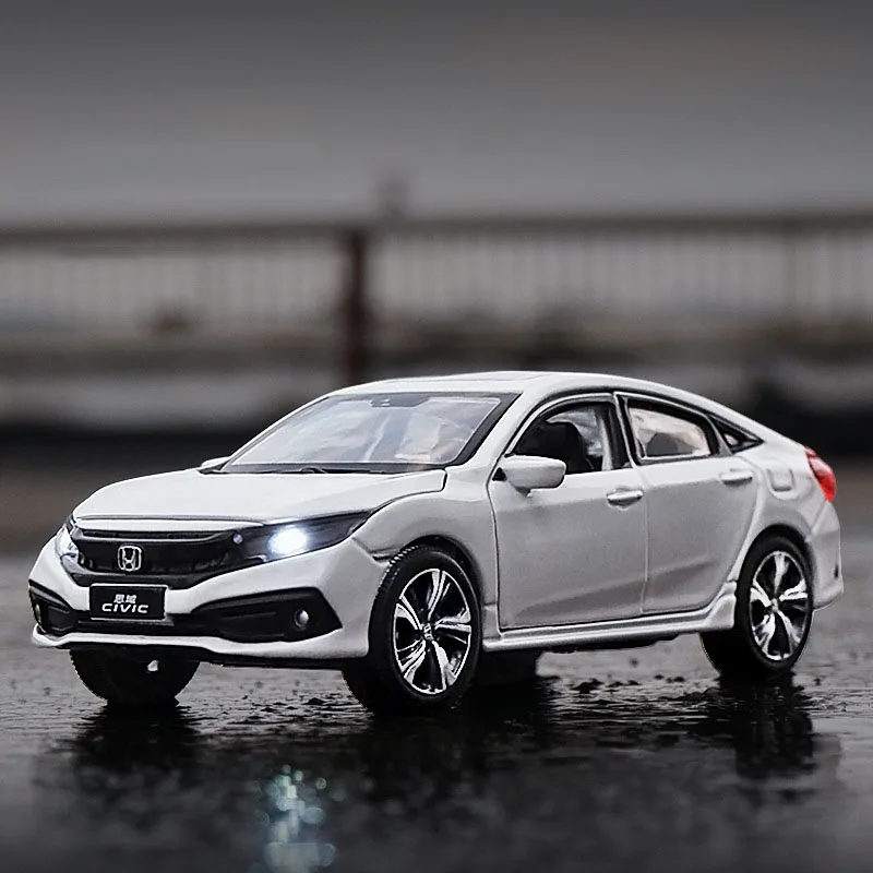 Honda Civic 1/32 Scale Diecast Alloy Sound&Light Vehicle Car Model Kids Toy Gift 