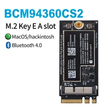 Адаптер ключа NGFF M.2 A/E для беспроводного модуля 12 + 6 Pin BCM94360CS2 BCM943224PCIEBT2, Wi-Fi карта Hackintosh macOS