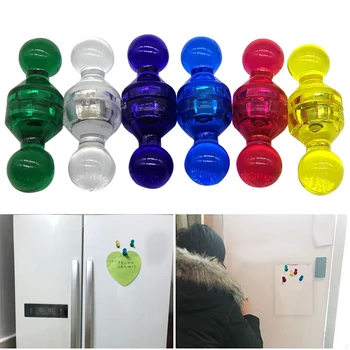 

36pcs/set Gift Map Classroom Transparent Acrylic Push Pin Magnet Home Office Calendars Paper Holder For Whiteboard Portable