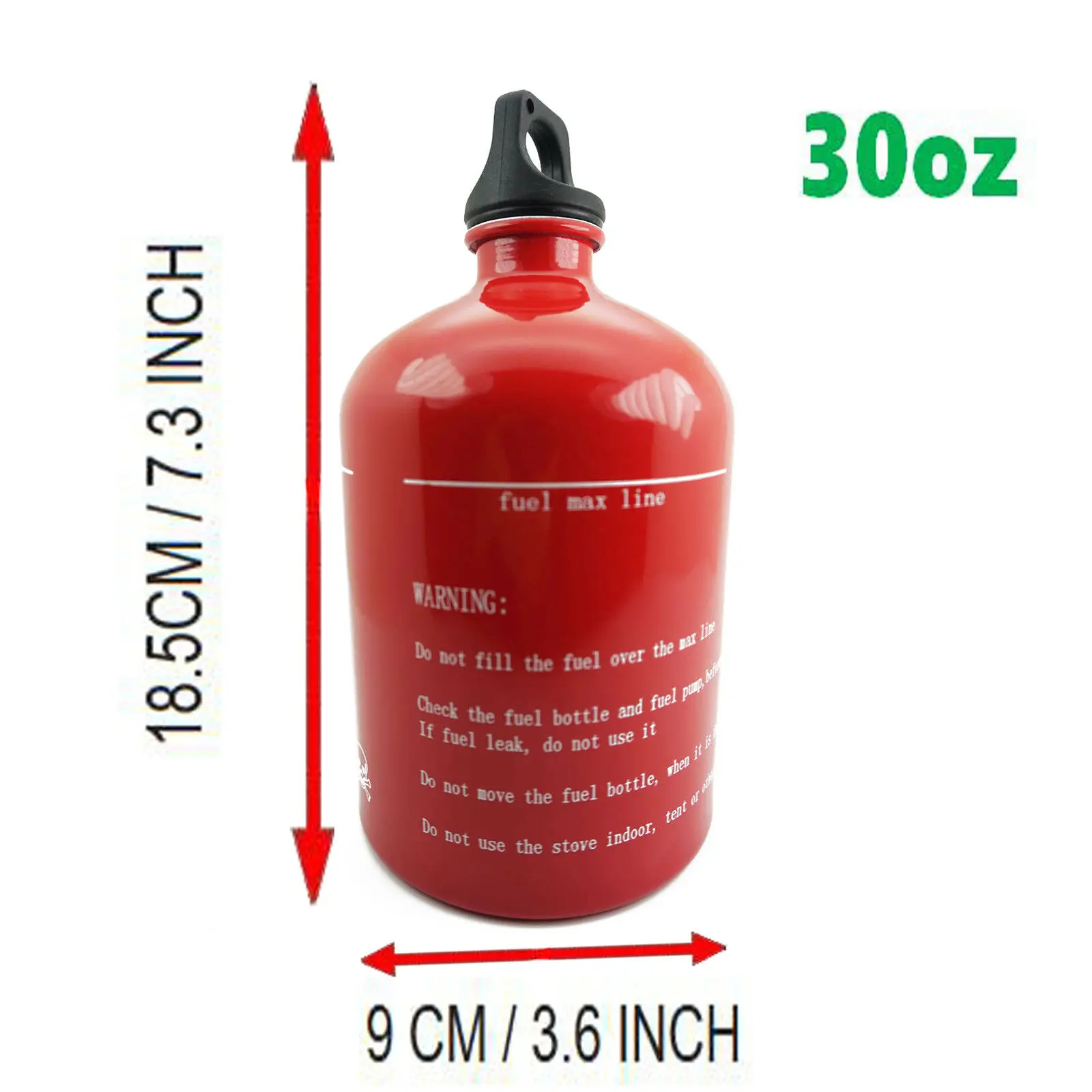 30oz Gas canister Can Fuel Canister Spare Bottle Tank For Diesel/Petrol/alcohol 