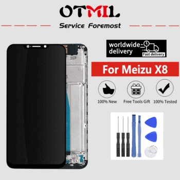 

OTMIL 6.2" For MEIZU X8 LCD Display Touch Screen Digitizer Assemble with Frame For Meizu X8 Display Mobile Phone LCD Replacement
