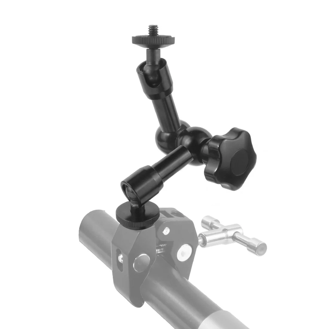 FEICHAO Friction Articulating Magic Arm Bracket 7" Inch Hot Shoe Connector 1/4" Screw for DSLR Camera LCD Monitor LED Light +FS