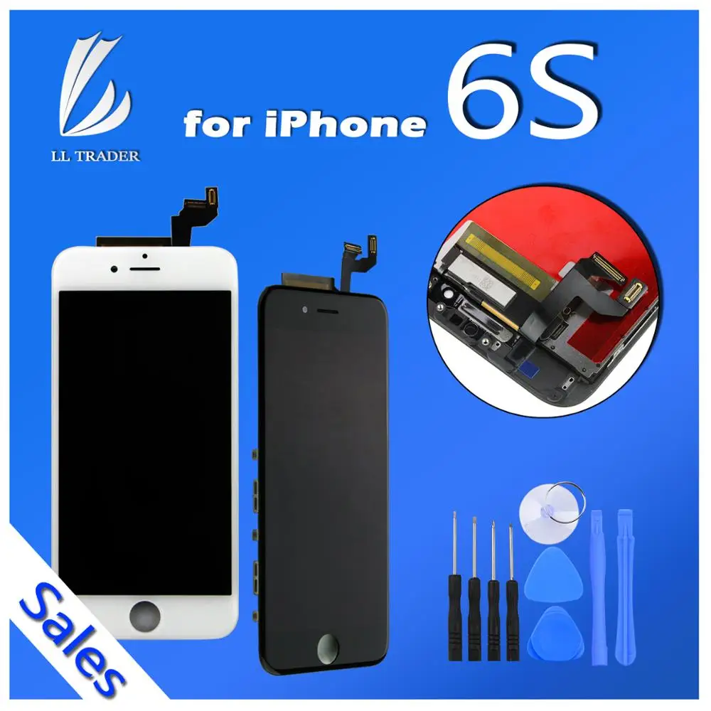 

for iPhone 6S LCD Screen Replacement Assembly Touch Digitizier Display Screen 3D Touch Black White with Tools Camera Frame