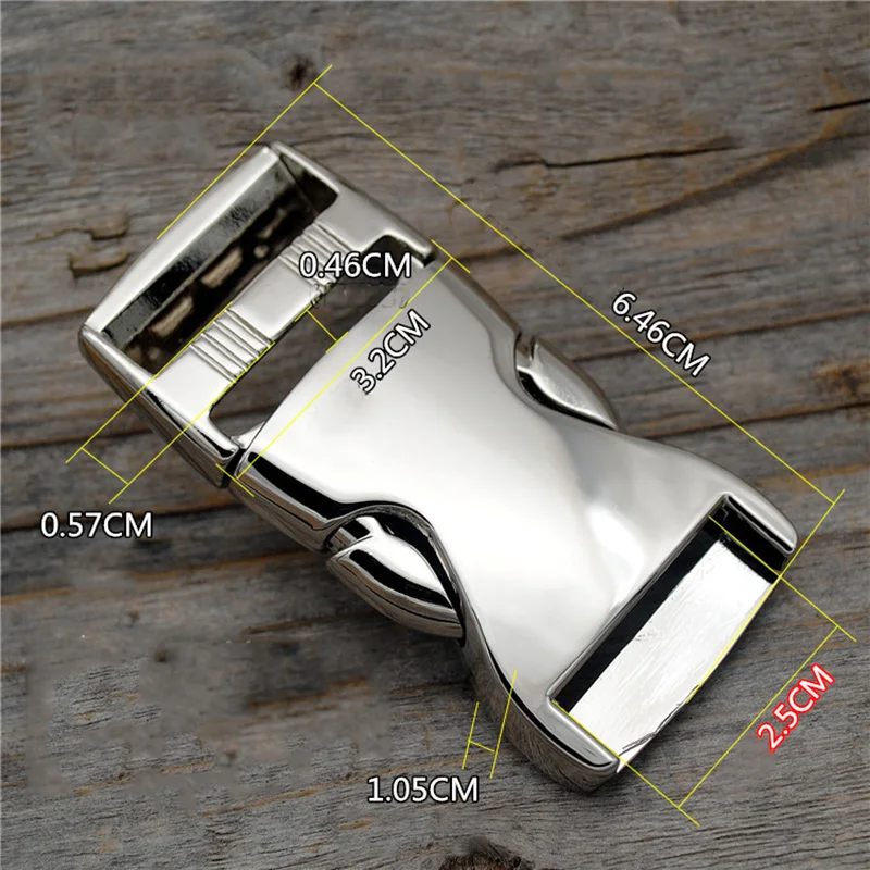 2.5cm silver Meetee 25/38 мм толстых металлических пряжки рюкзак сумка Кнопка регулировки аксессуар для багажа швейная Пряжка AP486 - Цвет: 2.5cm silver