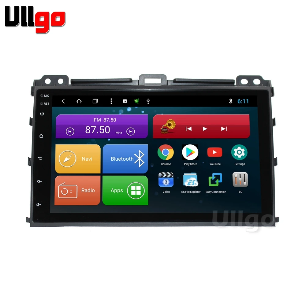 Android 8 1 автомобильный DVD GPS для Toyota Land Cruiser Prado 120 2002 2009 с Bluetooth Радио RDS Wifi Mirro link|car dvd