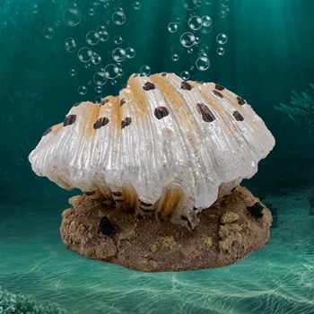 

Shell Ornament Reptile Fish Hideout Cave Decoration Fish Tank Aquarium Resin Decoration Fish Tank Aquarium Decor