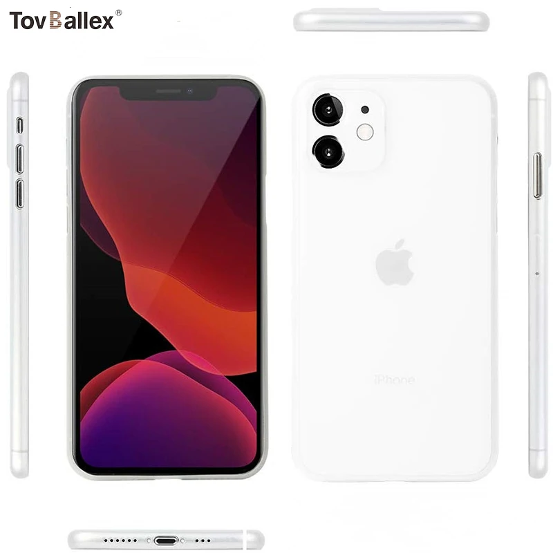 100 шт. чехол для телефона iPhone 12 11 Pro Max XS XR X 8 7 6 6S Plus 5 5S SE 2020 минимальный дизайн