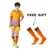 Бесплатные носки Teen football jersey Sets футбольная форма soccer Joursey Sport set Custom Children's football shirt Sportswear Kits