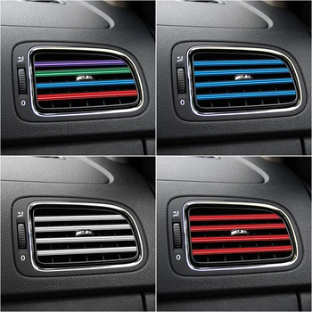 

Outlet Decoration Strip Car Interior Air Conditioner Outlet Vent Grille For Mazda 6 5 3 Axela 2 Spoilers MX5 CX 7 9 323 CX-7 GH
