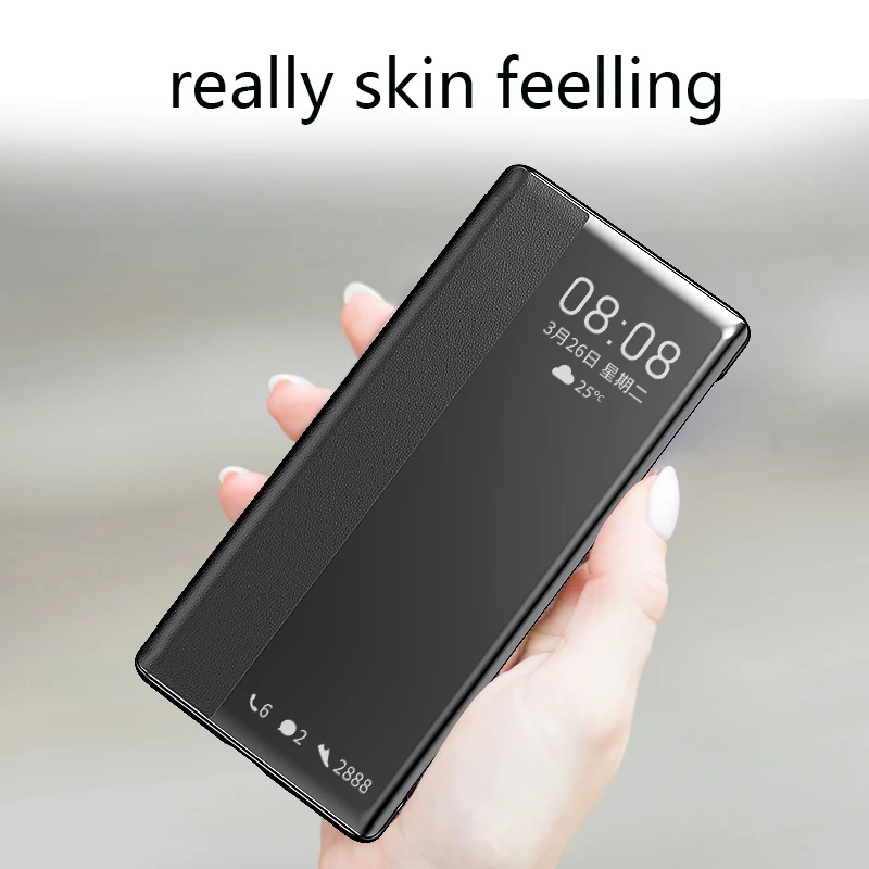 Роскошный флип чехол со светодиодной подсветкой для телефона Huawei P30 P20 P10 Pro Mate 30 20