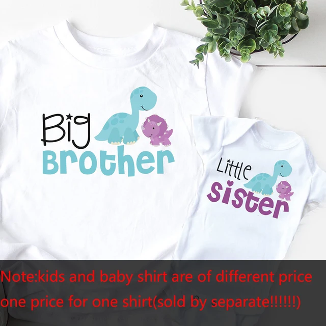 Big Brother Little Sister Shirts Family 