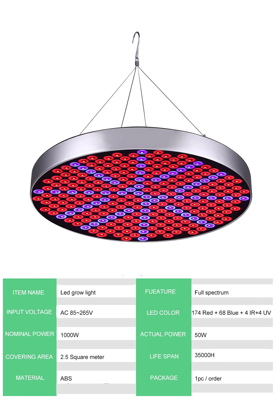 LED Indoor Grow Light 1000W Lamp For Plants Phyto Lamp Grow Tent Lights For Flowers Super Bright LED Lighting For Flowers Growth 2
