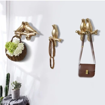 

1pc Home Wall Bird Resin Hook American Hanging Hook Rack Hanger Key Rack Wall Bedroom Home Decoration
