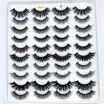 

NEW20 Pairs Eyelashs Natural long 3D Faux Mink Eyelashes Thick HandMade Full Strip Lashes Volume Soft Mink Lashes False Eyelashe