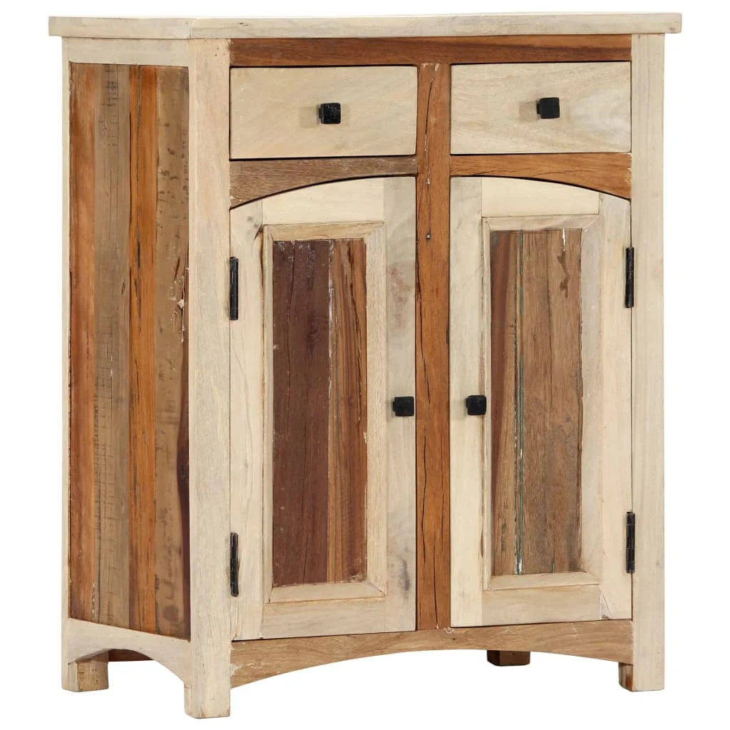 

Wooden Kitchen Storage Cabinet Dining Room Sideboard Modern Furniture Recycled Solid Wood Auxiliary Cabinet Table 60x30x75 Cm