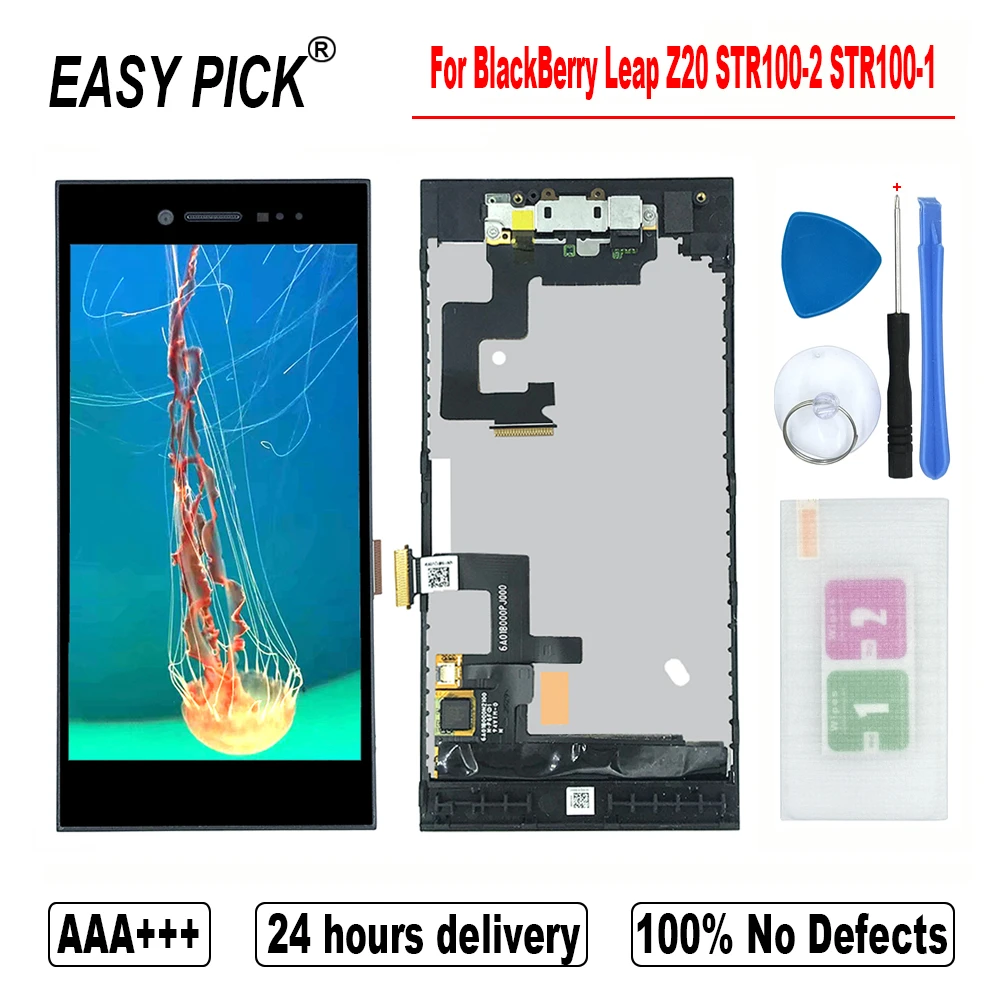 For BlackBerry Leap Z20 STR100 2 STR100 1 LCD Display Touch Screen  Digitizer Assembly Replacement With Frame|Mobile Phone LCD Screens| -  AliExpress