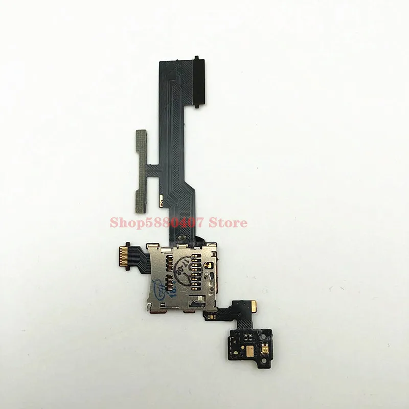 

Original SD SIM Card Slot Reader Flex Cable For HTC M8 M8W M8TM8D Power Volume Audio+- Side Buttons Connector Replacement