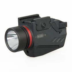 Free Shiping PPT Flashlight Hunting Scopes Red Laser Outdoor Flashlight Compact sub-compact 150 Lumen For Hunting GZ15-0124