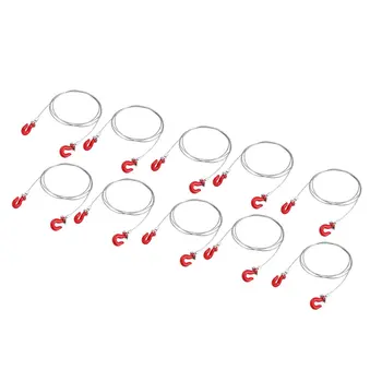 

2019 Metal Trailer Wire Rope Netural Tow Rope With Hooks Truck RC Car Parts Accessories For RC Crawler D90 Axial SCX10